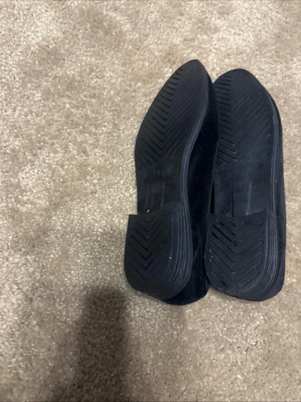 Mickey Unlimited black velvet slip-on flats featuring an embroidered Mickey Mous